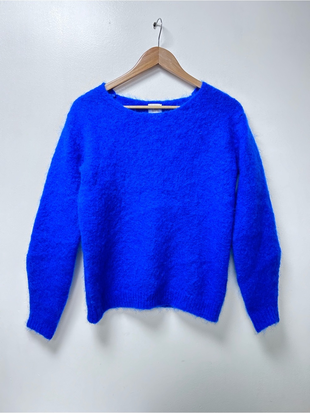 BETTA Made in Italy Mohair Wool Blend Sweater Cobalt Blue Size S/P